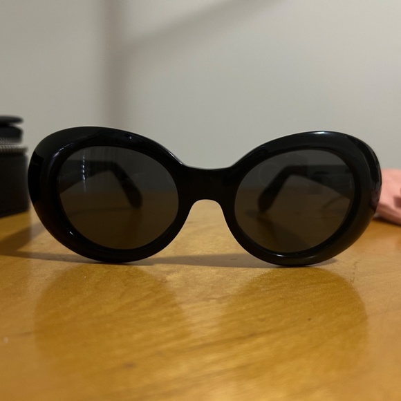 Acne Studios Mustang Oval Black Sunglasses Kurt Cobain inspired - Picture 6 of 12